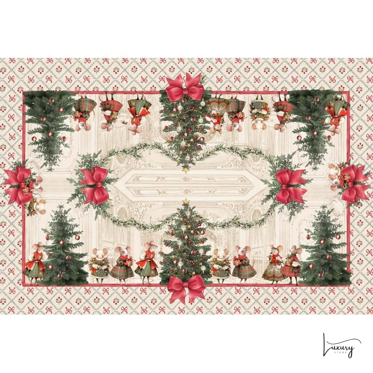 Blanc Mariclò Tovaglia La Favola di Natale Collection