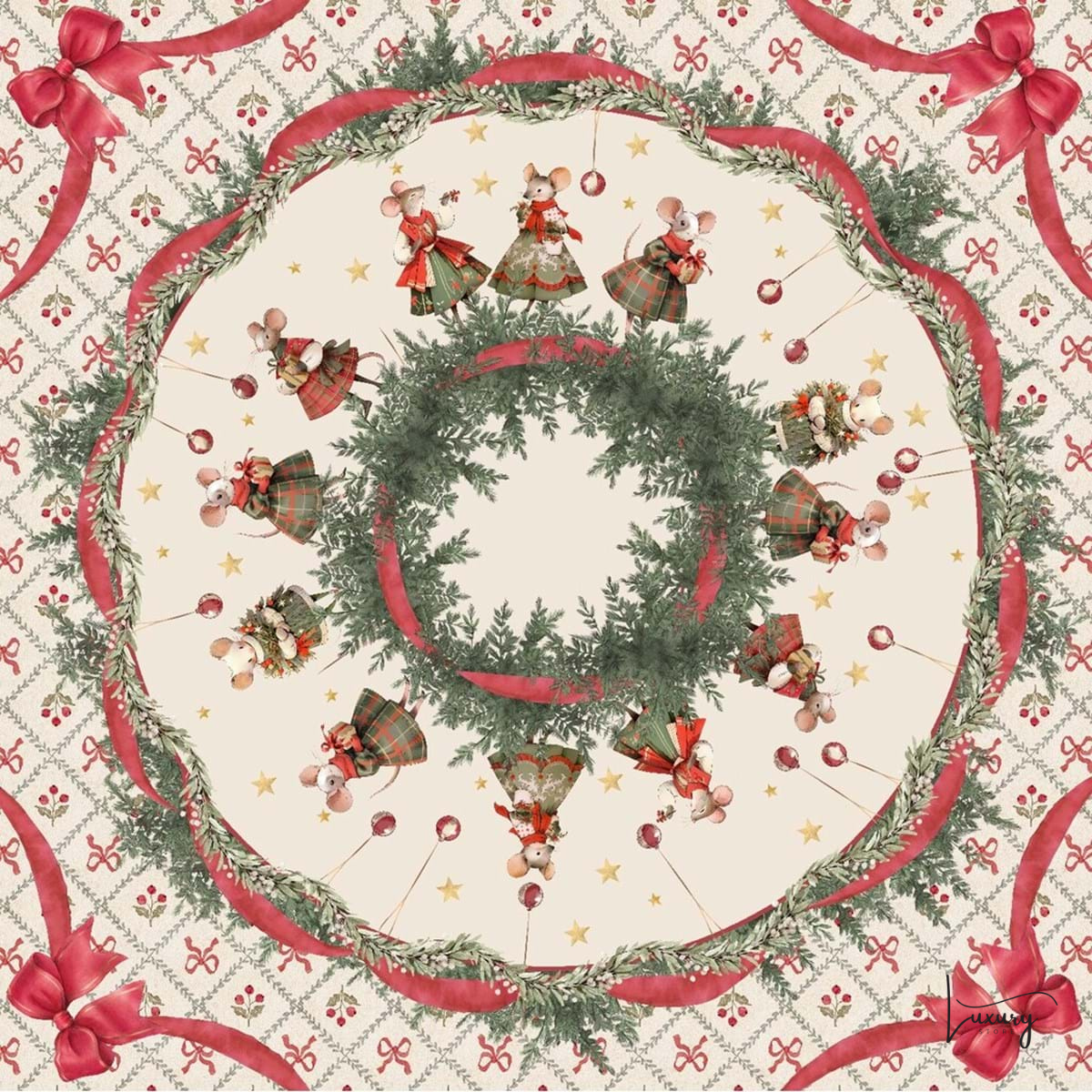Blanc Mariclò Foulard Favola di Natale Collection