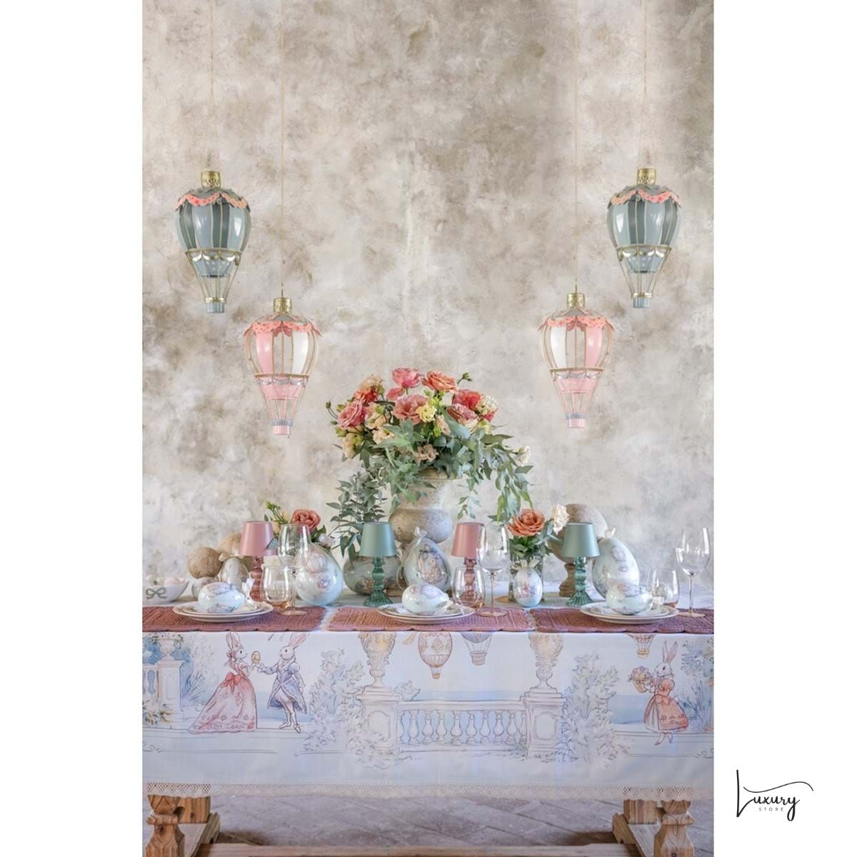 Blanc Mariclò Tovaglia con pizzo 160*240 collezione Rococo'