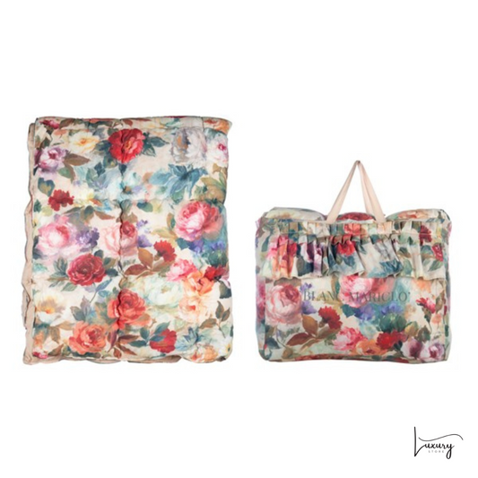 Blanc Mariclò Trapunta con copriguanciali Rose Collection