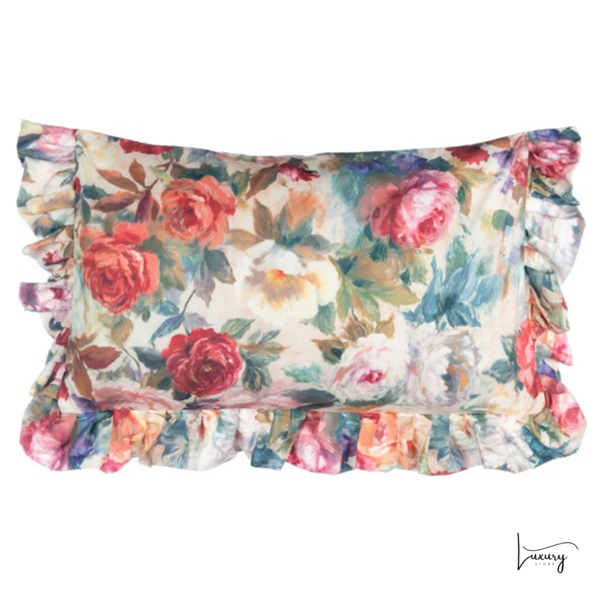 Blanc Mariclò Trapunta con copriguanciali Rose Collection