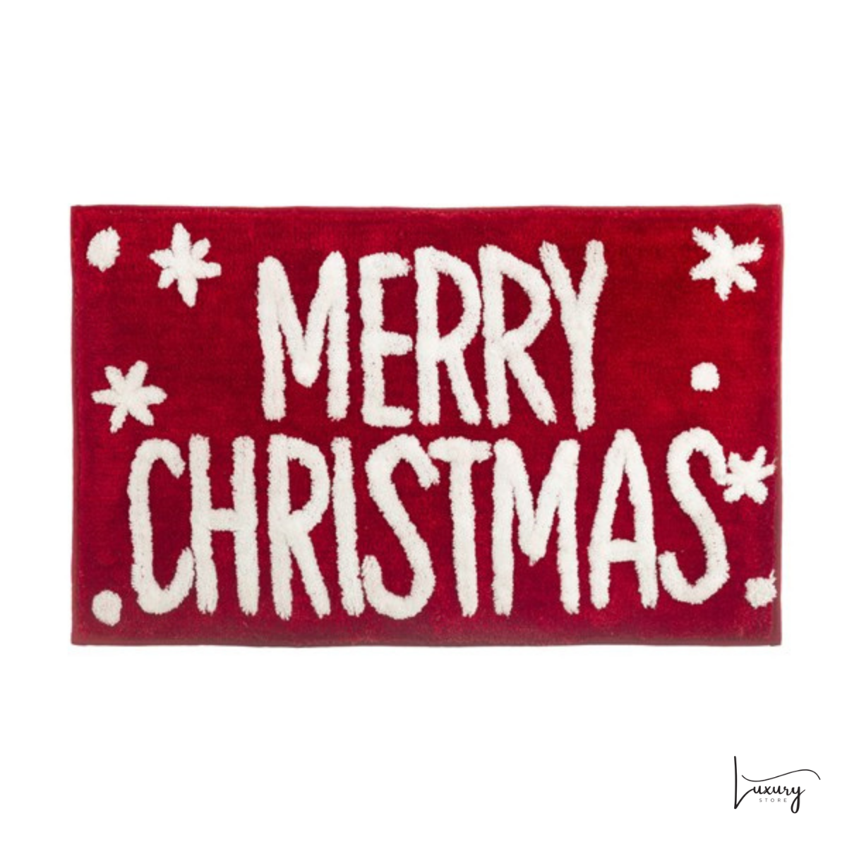 Blanc Mariclò Tappeto Fiocchi di Natale Collection