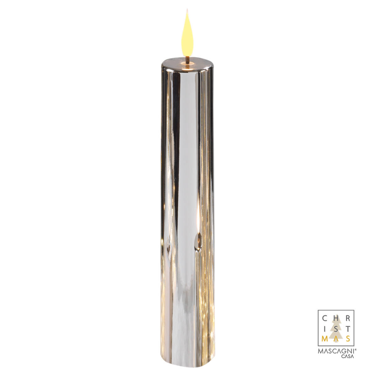 Mascagni Candele Led col. Argento