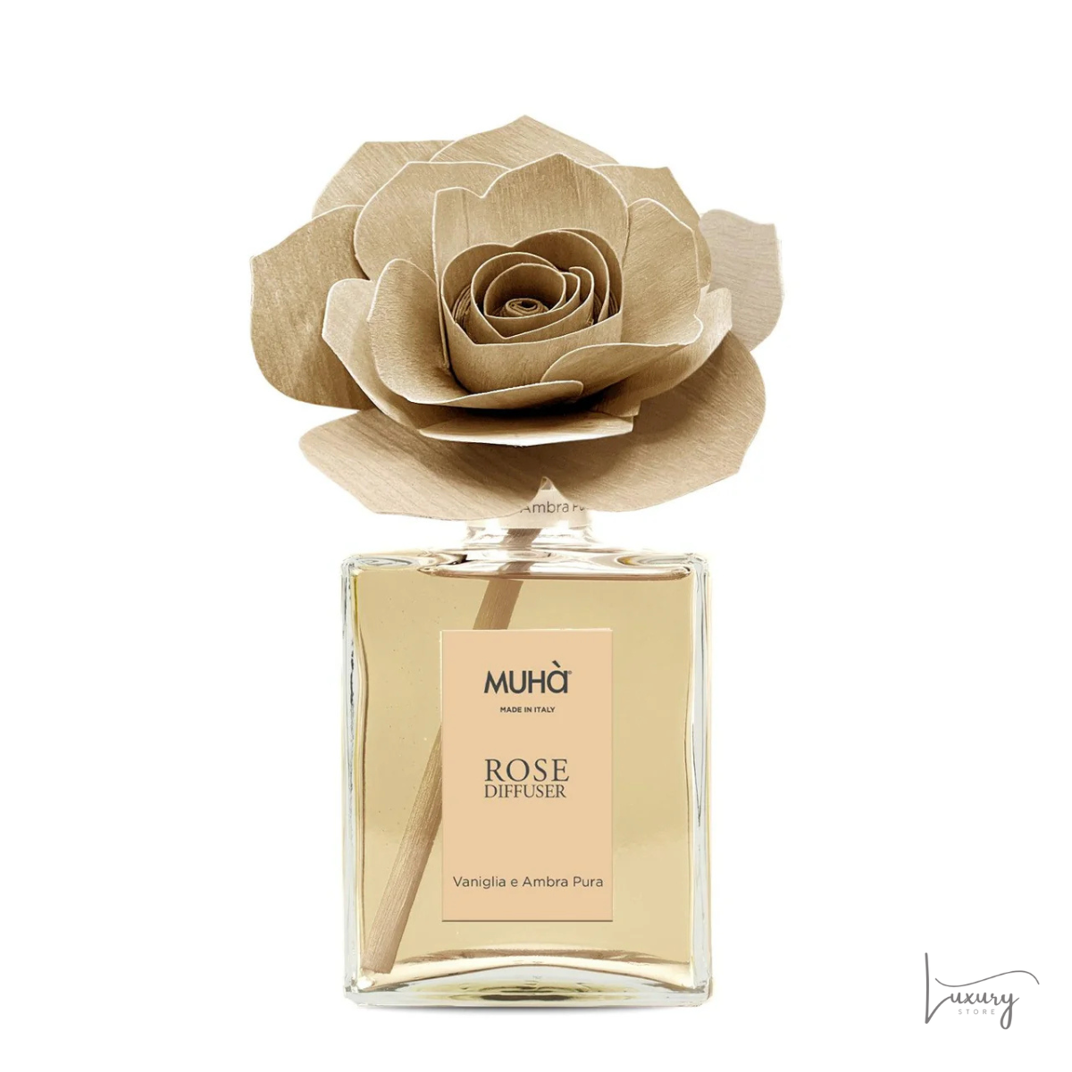 Muhà Diffusore Rosa Vaniglia e Ambra Pura