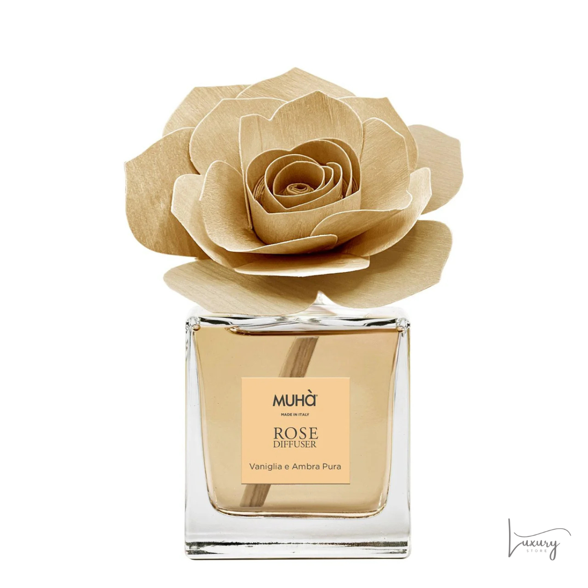 Muhà Diffusore Rosa Vaniglia e Ambra Pura