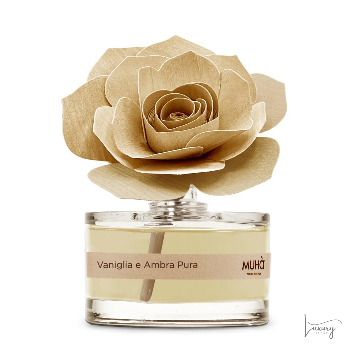 Muhà Diffusore Rosa Vaniglia e Ambra Pura