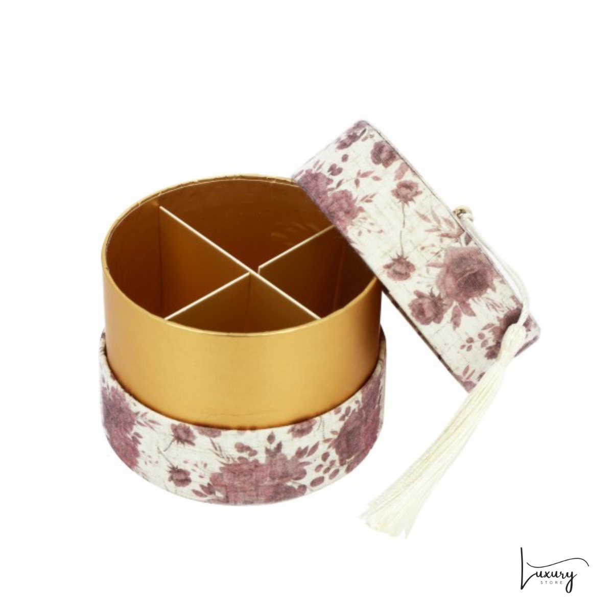 Scatola Tonda Provenzale con nappa