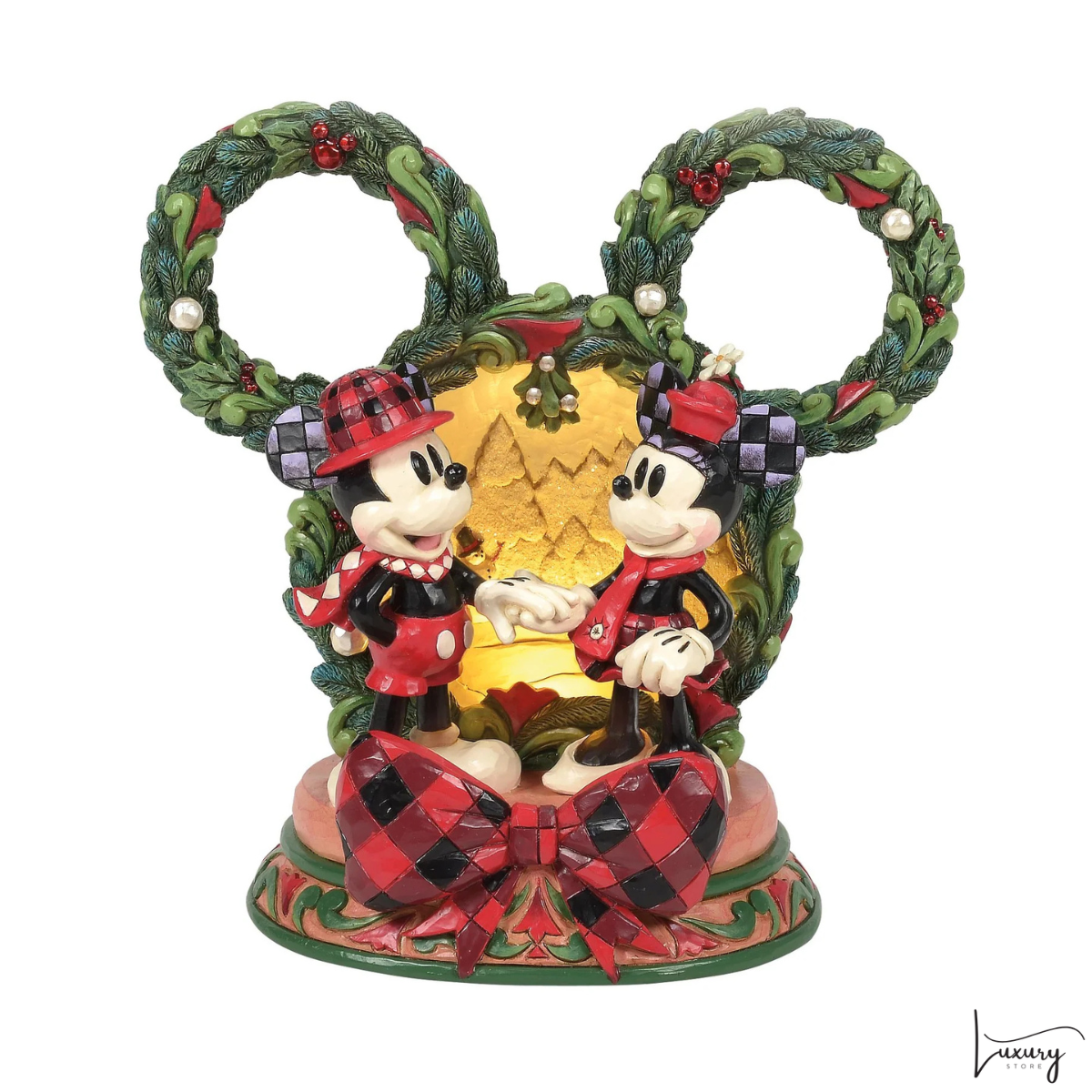Disney Jim Shore Statuetta Topilino e Minnie Special Edition