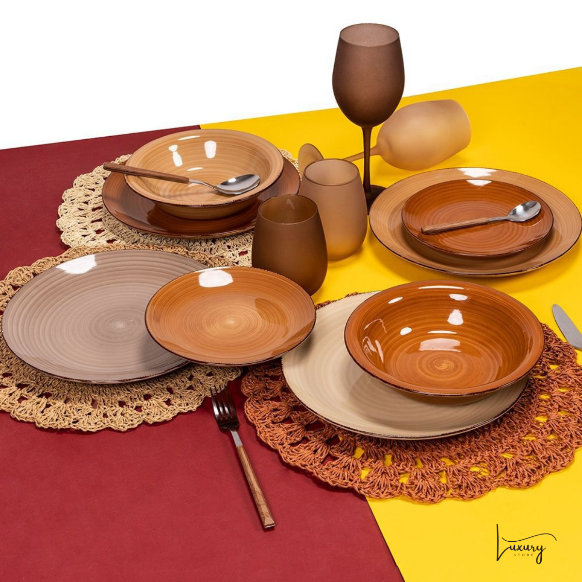 Villa D'este Set 6 Calici Happy houre Shade of Chocolate