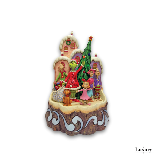 Disney Jim Shore Statuetta Grinch Intagliata by Cuore