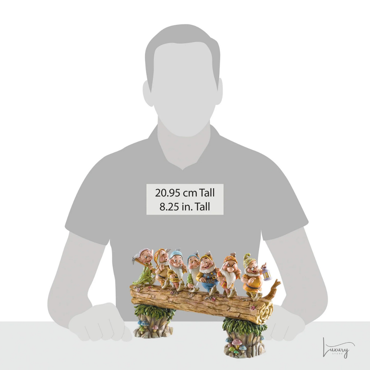 Disney Jim Shore Statuetta Tronco Sette Nani