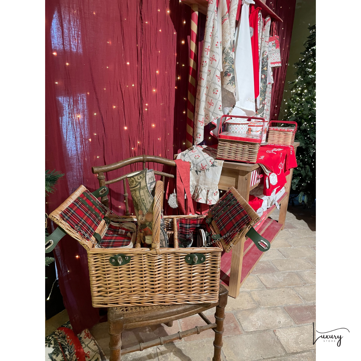 Blanc Mariclo' Set 2 Cestini Favola di Natale Collection