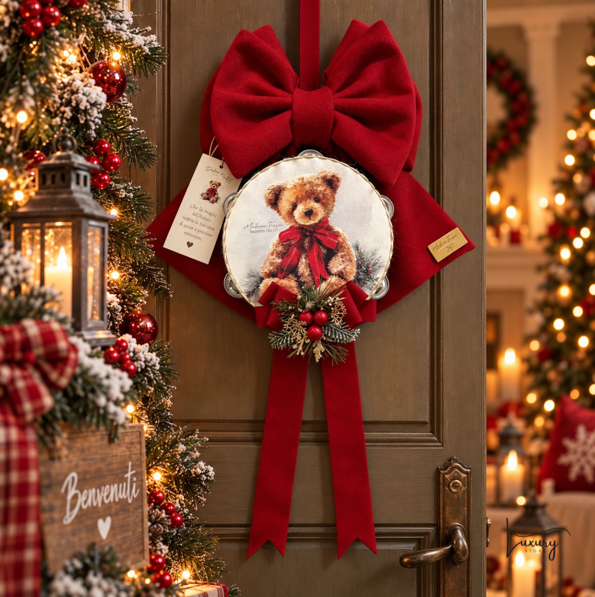 Madame Fioccò Fiocco Dolce Teddy cm 35