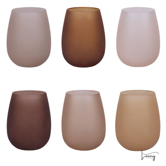 Villa D'este Set 6 Bicchieri acqua Happy houre Shade of Chocolate