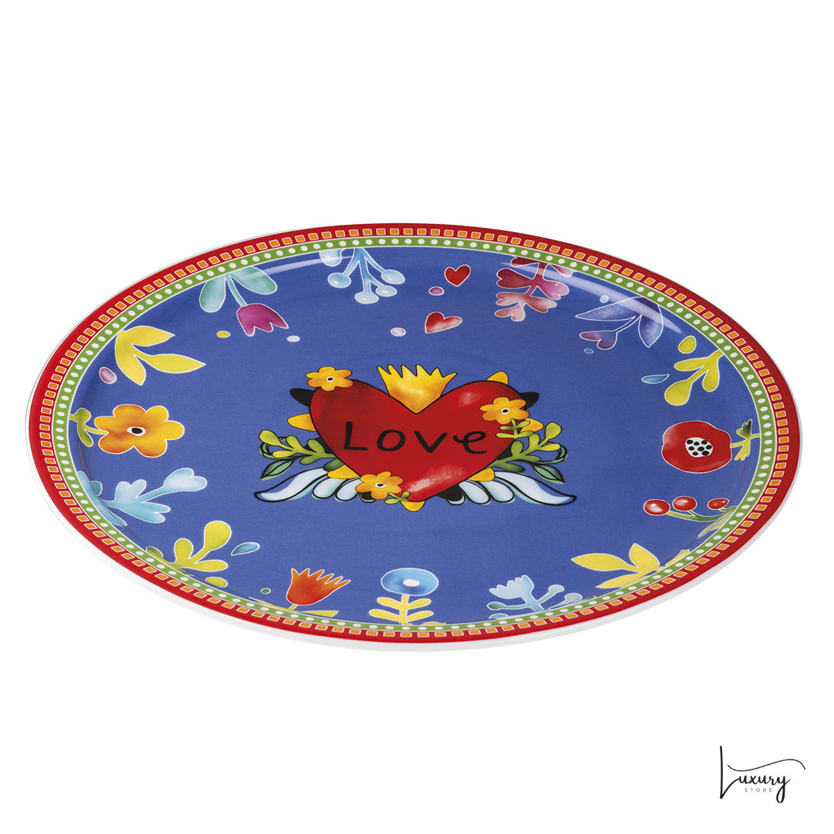 Egan Piatto torta Love Rosso