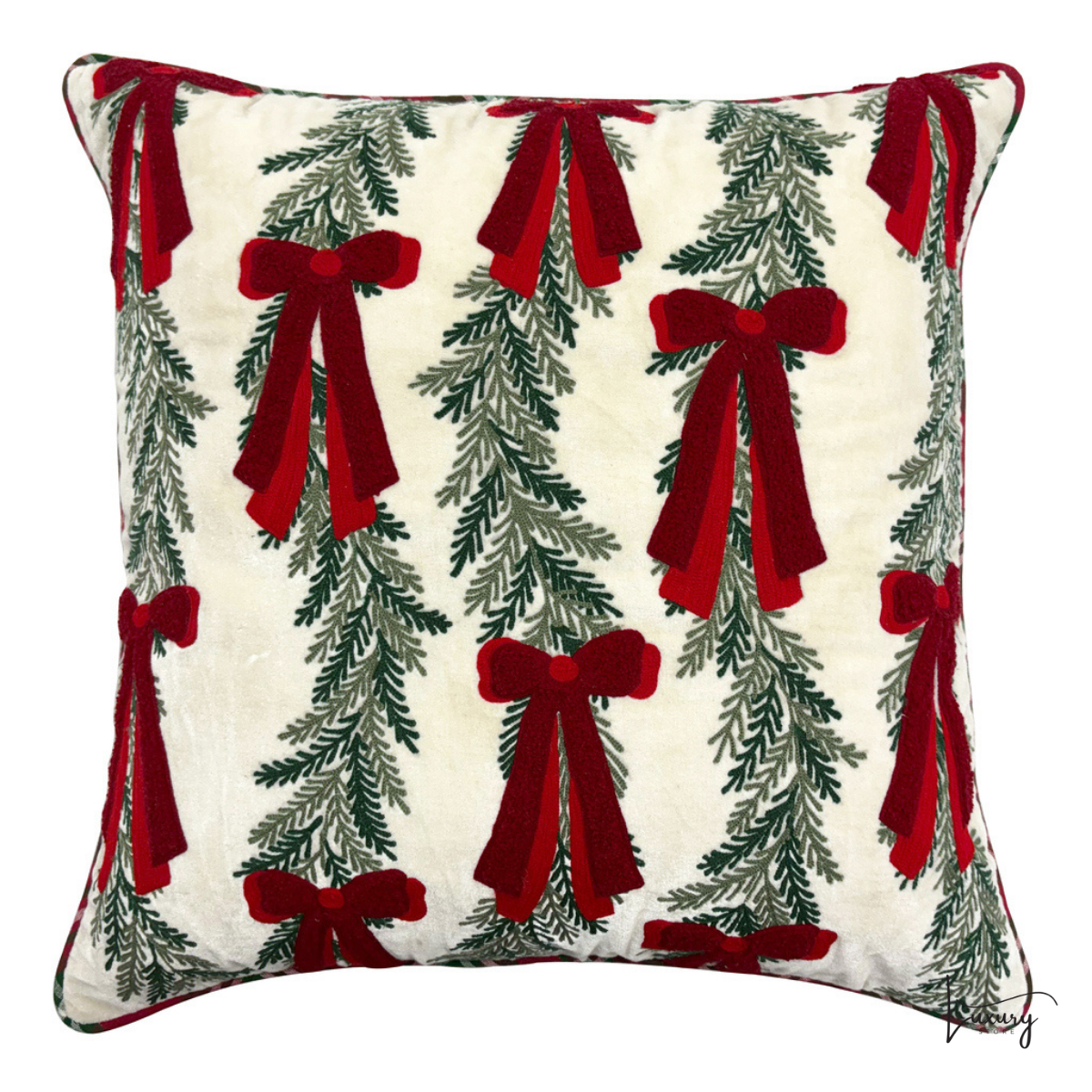 Blanc Mariclò Cuscino con applicazioni Cuscini di Natale Collection