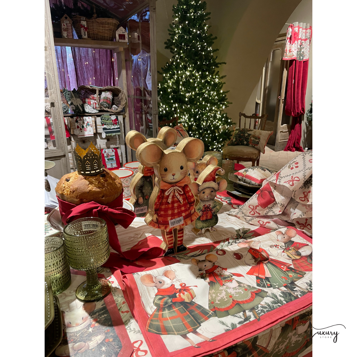 Blanc Mariclo' Decorazione Topino Favola di natale Collection