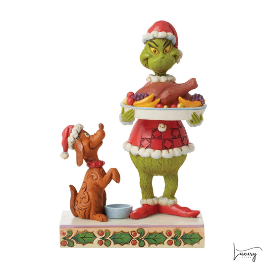 Disney Jim Shore Statuina la Cena di Natale  del Grinch