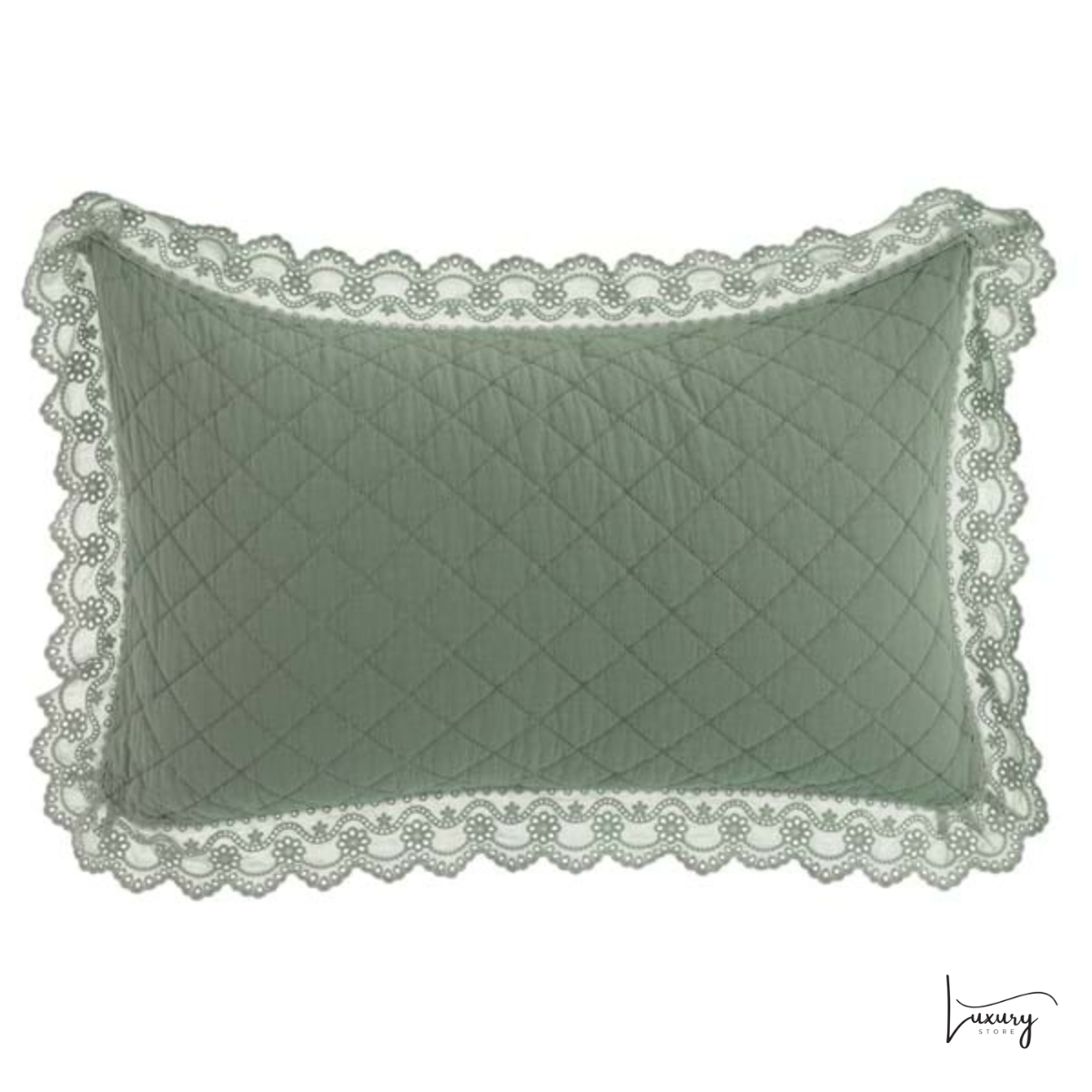 Blanc Mariclò Trapunta con copriguanciali Pizzo Collection