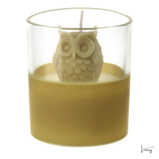 Hervit Candela civetta 9 cm collezione Cottage