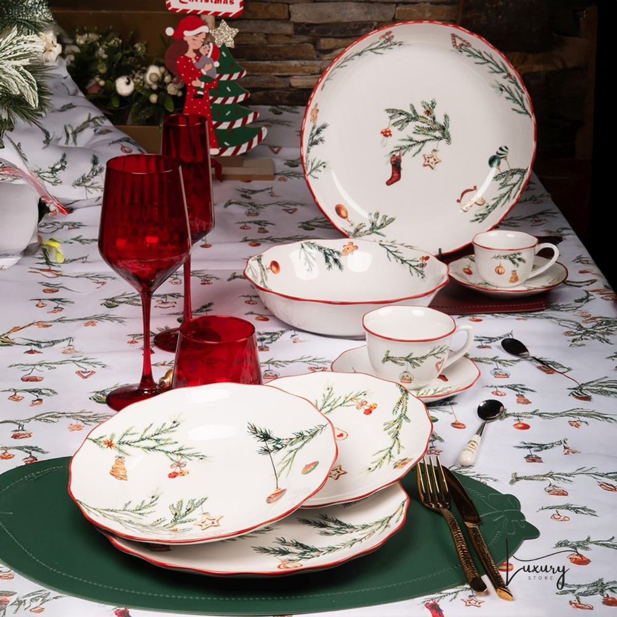 Villa d'este servizio tavola Rametto 18 pz