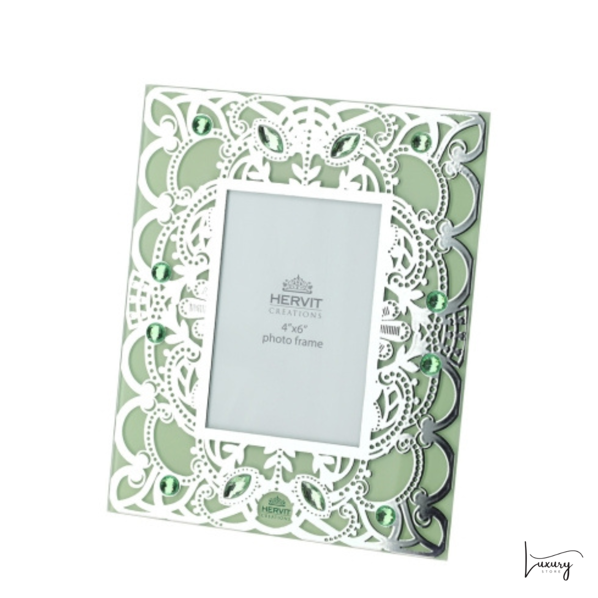 Hervit Cornice piccola in vetro Verde collezione Byzantium