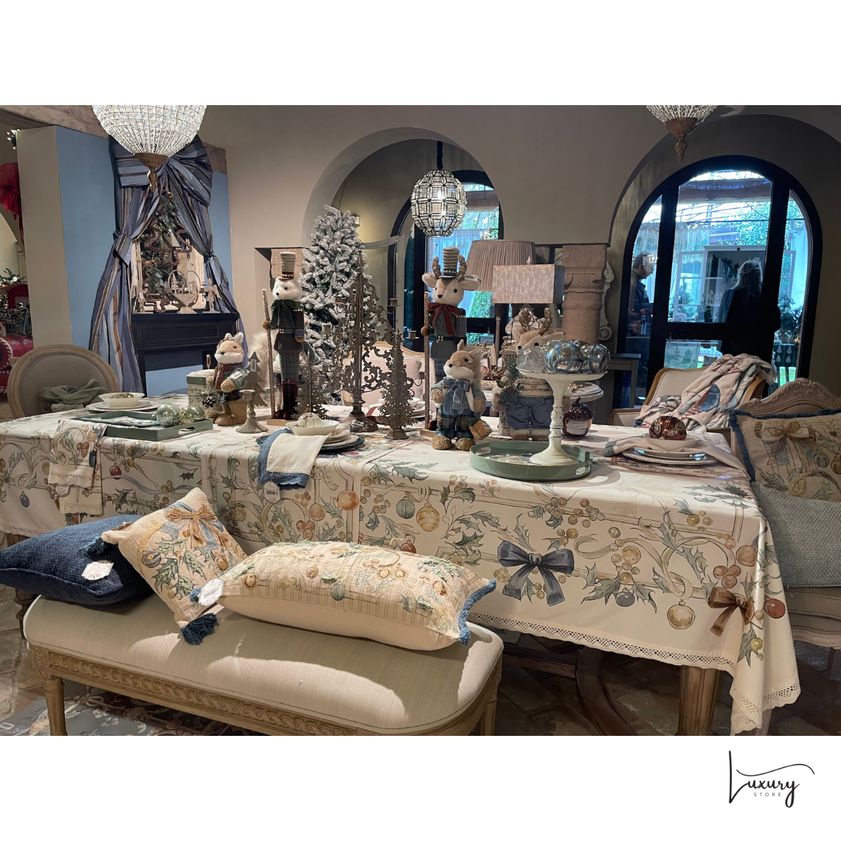 Blanc Mariclò Tovaglia con pizzo Intrecci di Sogno Collection
