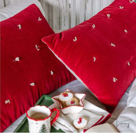 Blanc Mariclò Cuscino Collezione Christmas Velvet