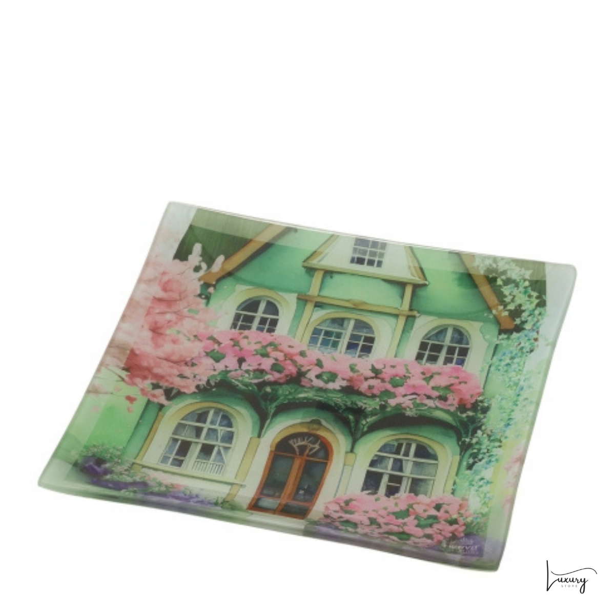 Hervit Piatto in vetro quadrato collezione Cottage
