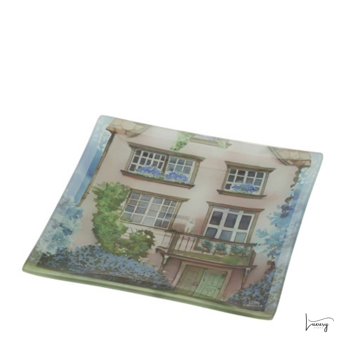 Hervit Piatto in vetro quadrato collezione Cottage