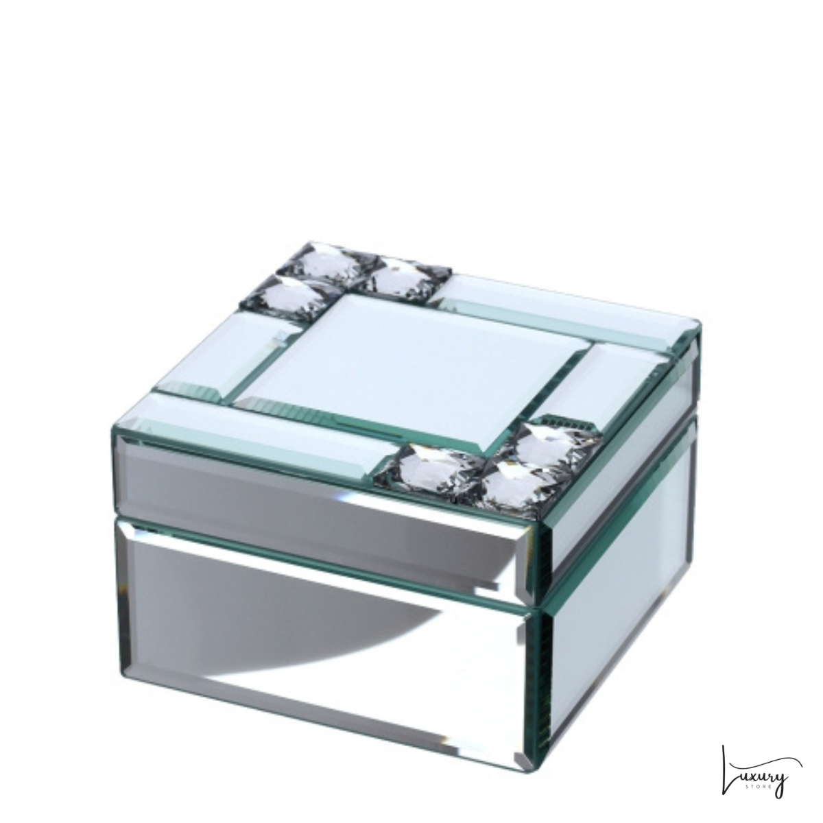 Hervit Cofanetto piccolo in cristallo Miroir