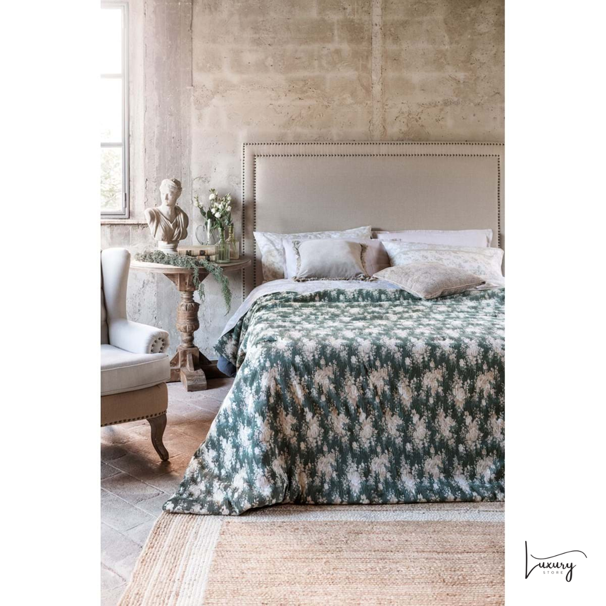 Blanc Mariclò Trapunta con copriguanciali Notte di velluto Collection