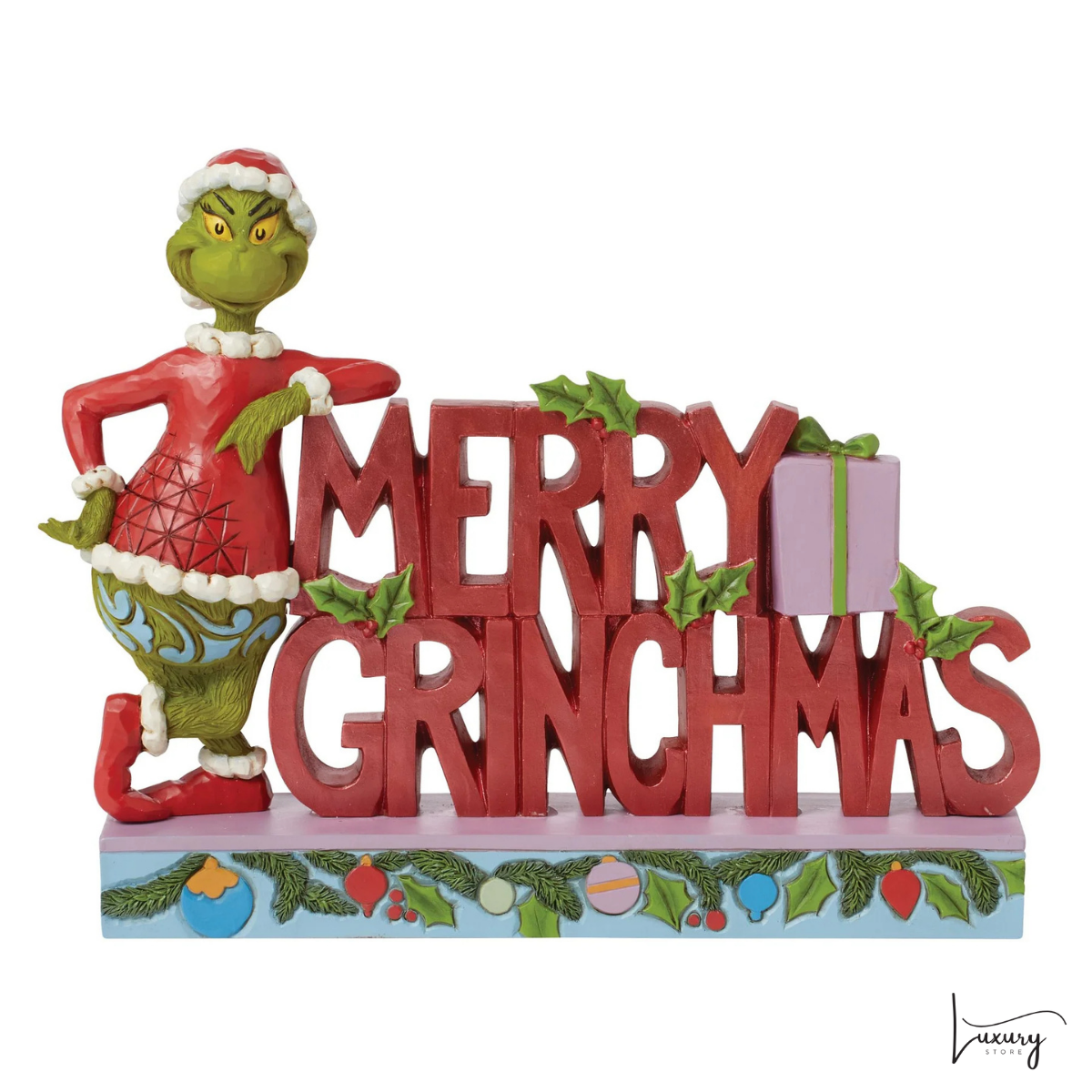 Disney Jim Shore Statuina MerryGRINCHMAS