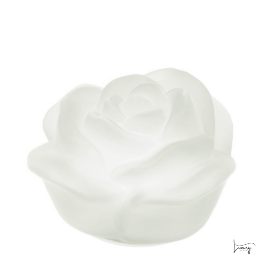 Hervit Rosa in vetro satinato con luce led