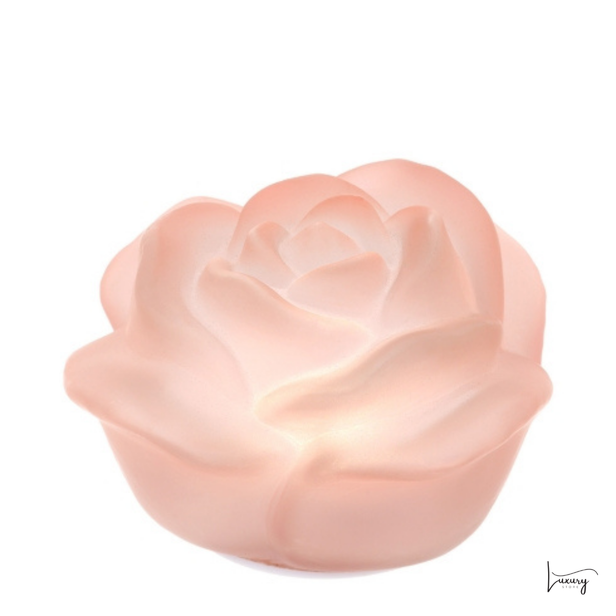 Hervit Rosa in vetro satinato con luce led