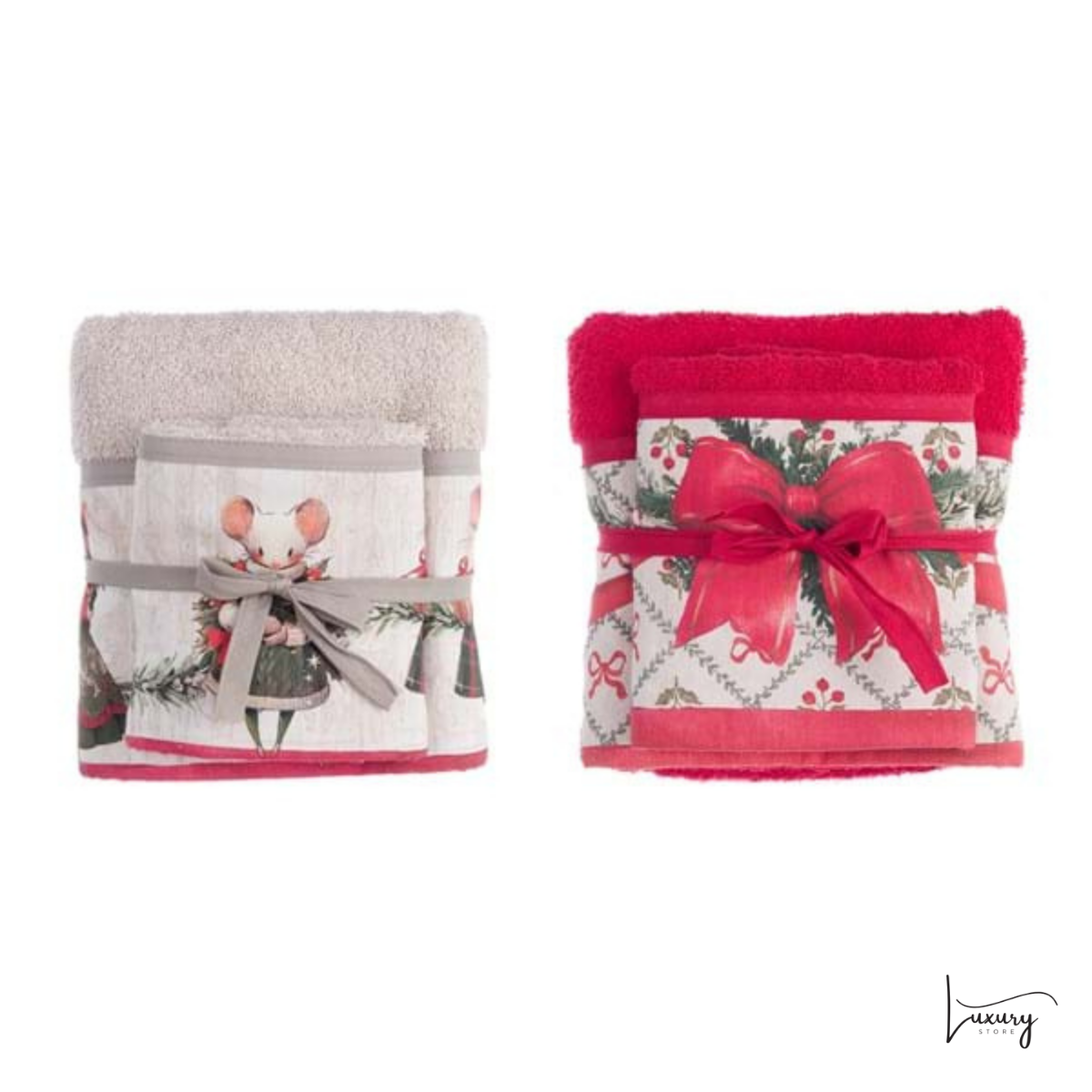 Blanc Mariclò Coppia spugna Favola di Natale Collection