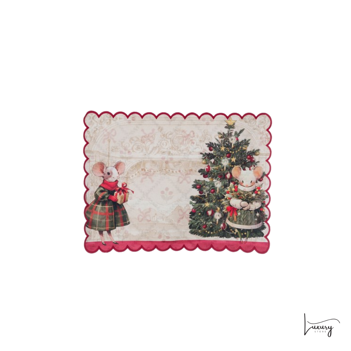 Blanc Mariclò Tovaglietta colazione Favola di Natale Collection