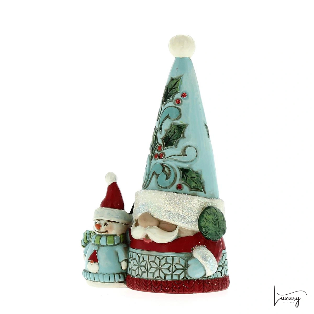 Disney Figurina di gnomo con Babbo Natale
