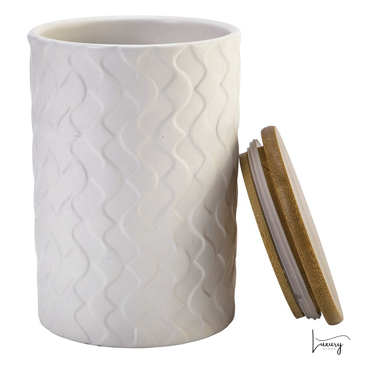 Villa D'este Shade of Shape Geometrie Set 3 Barattoli Bianchi