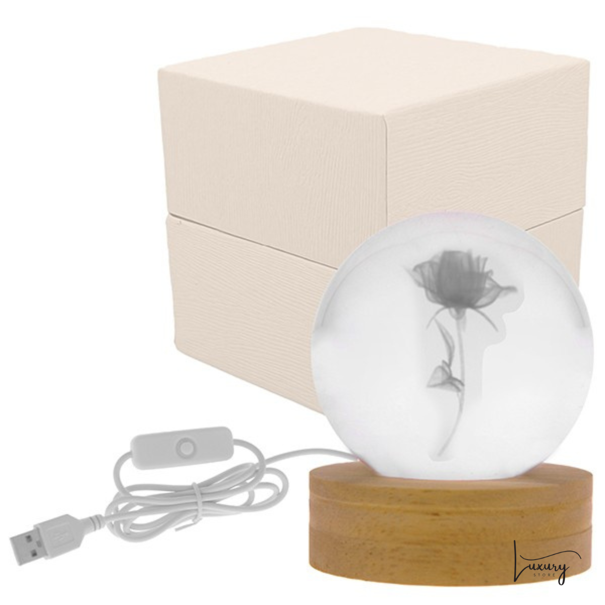 Luce Notturna sfera led Rosa