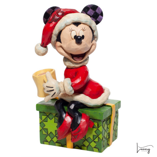 Disney Jim Shore Statuetta Minnie con cioccolata