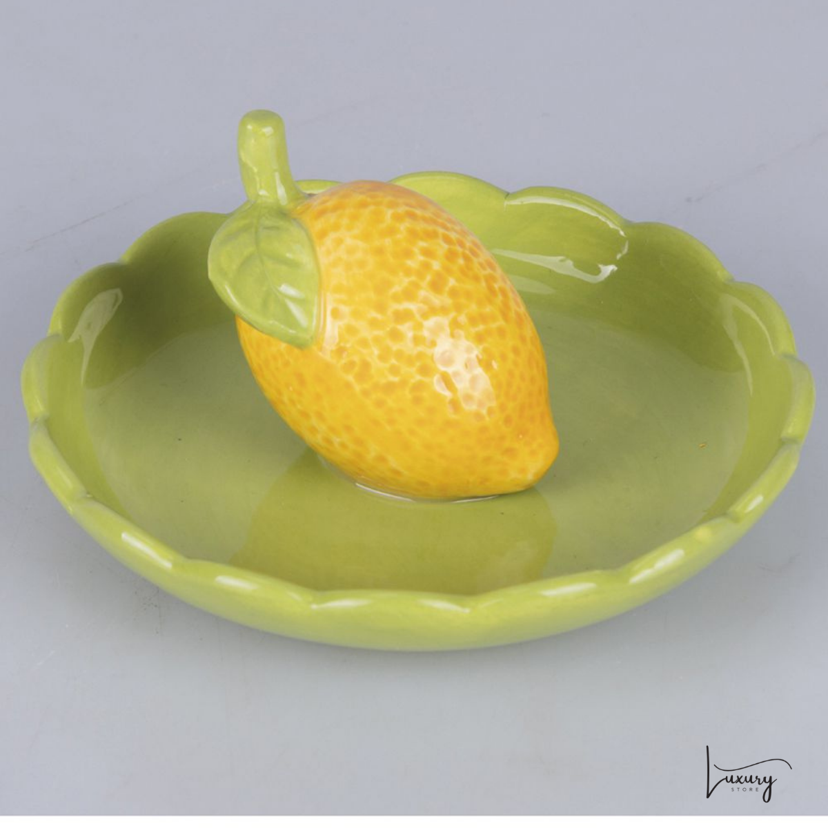 Villa D'este Fruit and Spice Piatto Verde con Limone