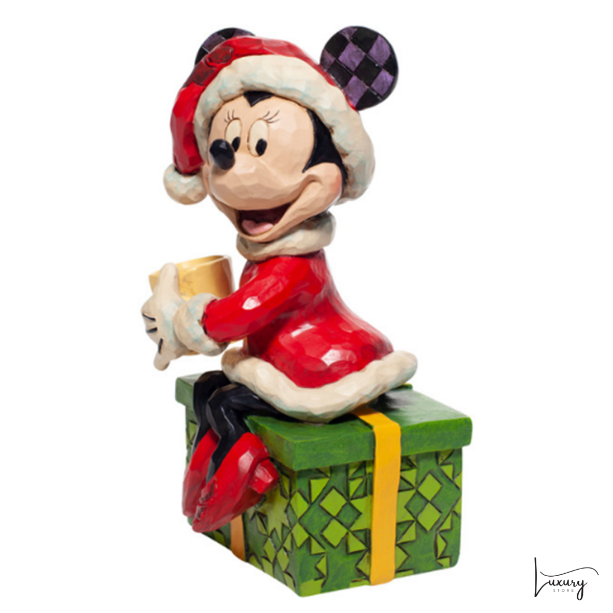 Disney Jim Shore Statuetta Minnie con cioccolata