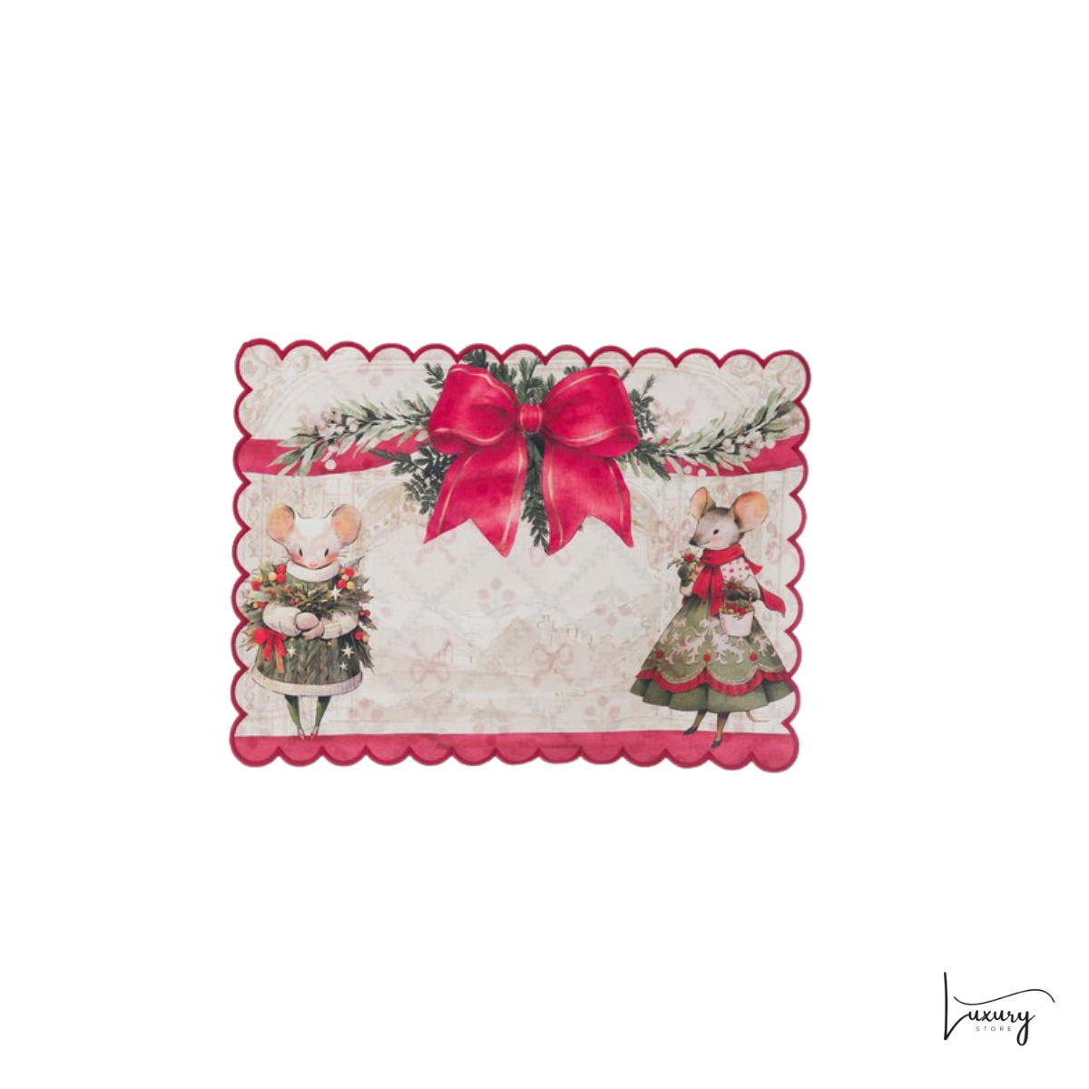 Blanc Mariclò Tovaglietta colazione Favola di Natale Collection
