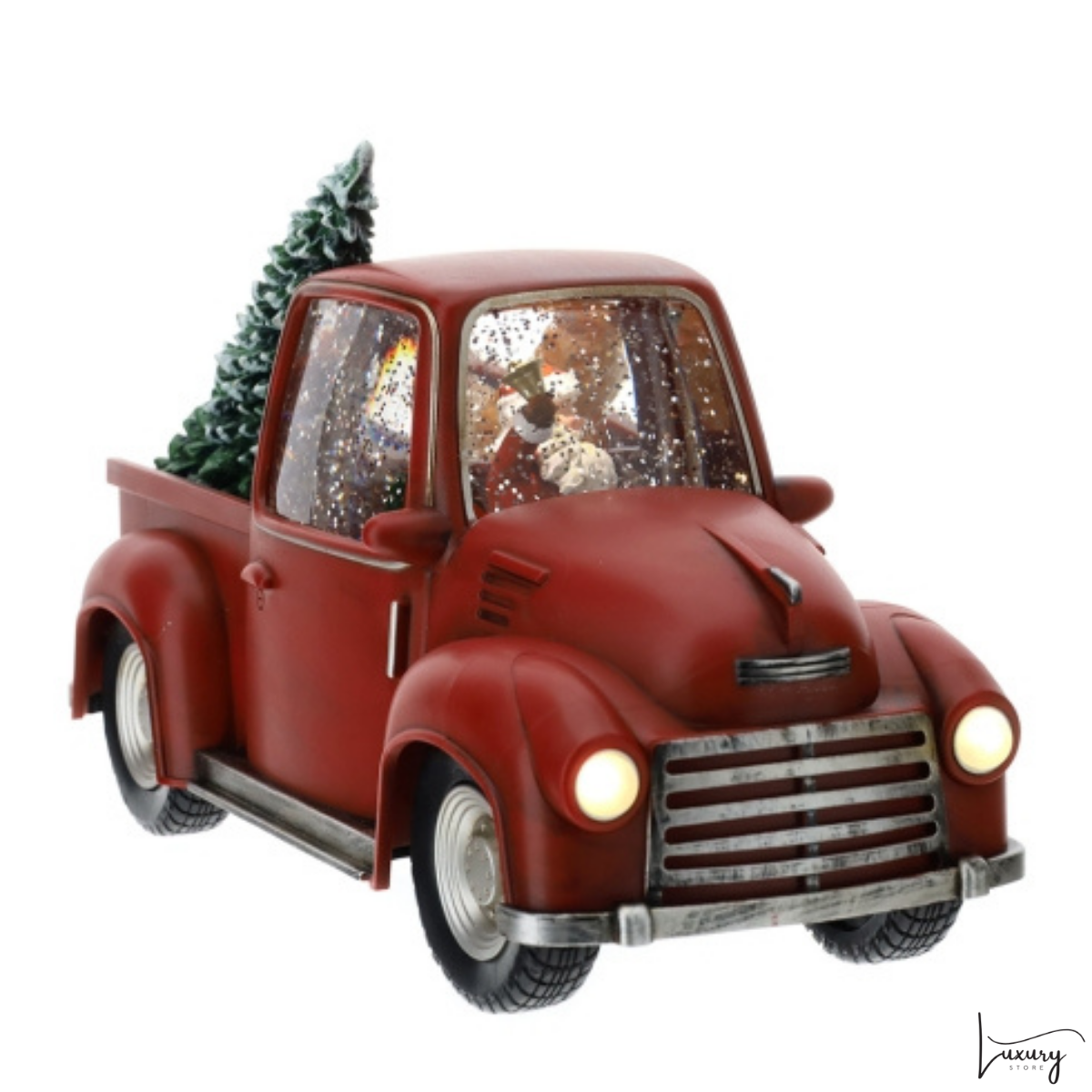 Hervit Pick up Led con Babbo Natale