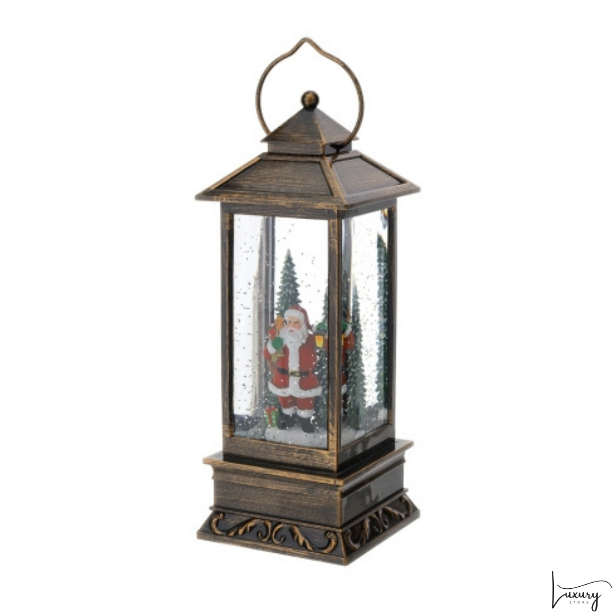 Hervit Lanterna con Babbo Natale Led