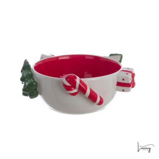 Blanc Mariclo' Ciotola Candy Cane Collection