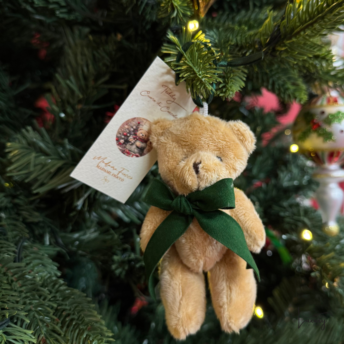 Madame Fiocco Orsetto Teddy Cuore di coccola cm 12