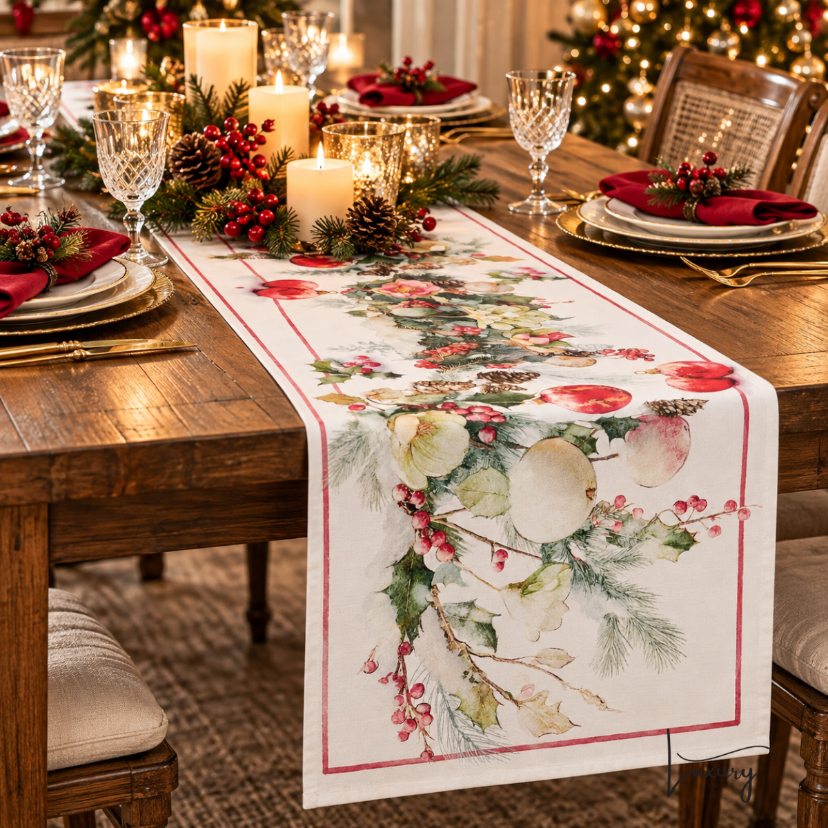 Blanc Mariclò Runner Collezione Giardino d' Inverno