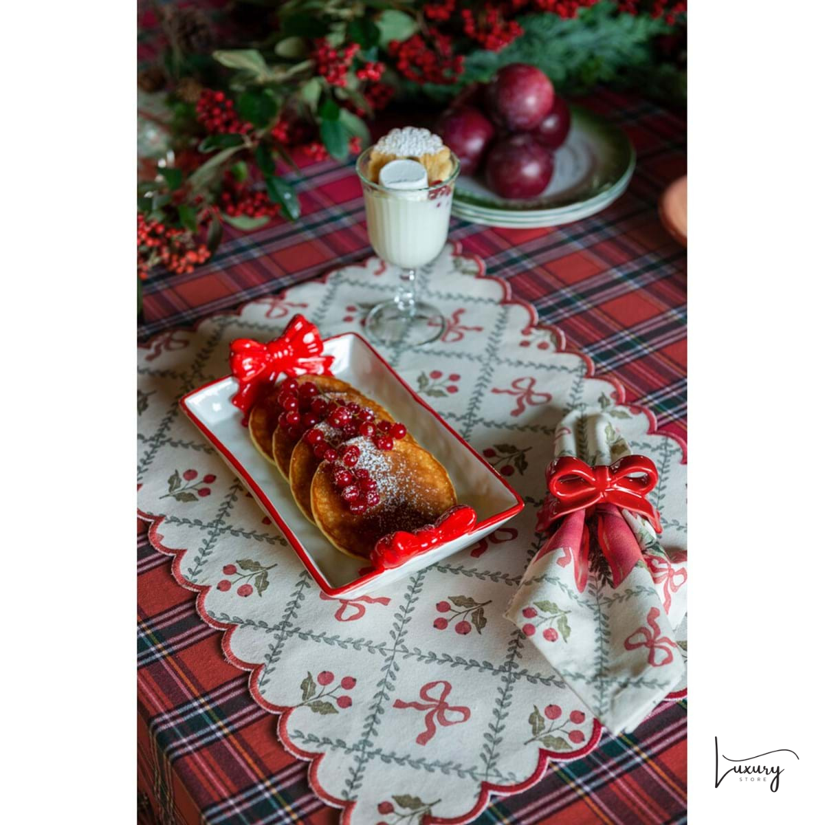 Blanc Mariclo' Vassoio Candy Cane Collection